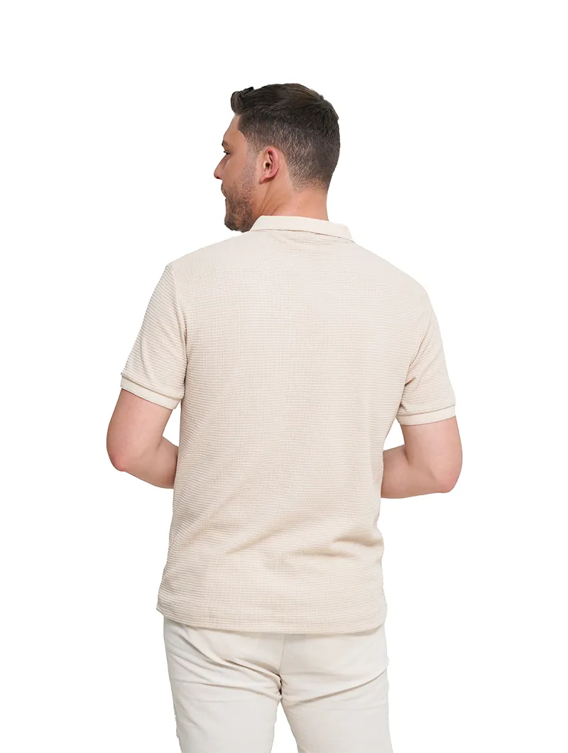 Polo en piqué de coton